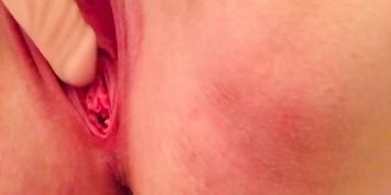 Fucking My juicy pussy With fake dick 