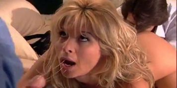 FUCKED MOMMIES - Sexy blonde mommy suck and fuck two big dicks