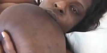 Black bbw boobs play