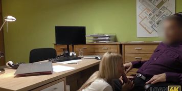 LOAN4K. All debts of silly hottie can be paid with sex with agent
