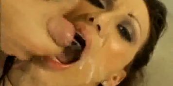 Dped Girl In Lingerie Jizz Cream Facial