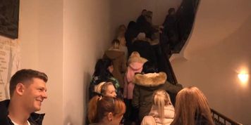 Girls Take Stranger to the Harem HomeParty