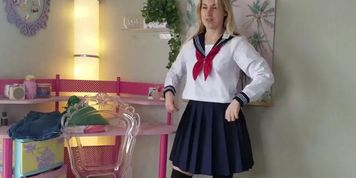 Blonde Teen Cheerleader Tries On Lace Lingerie - 18yo Try-On Vlog