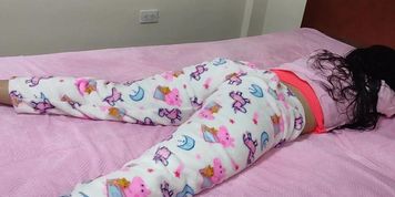 I Massage My Step Niece to Grab Her Ass and Touch Her Hot Pussy
