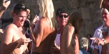 Topless Pool Party