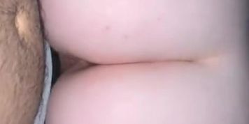 Chubby redhead rides cock