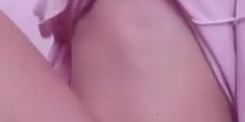 Teasing my boobs and hairy pussy