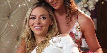 Young teen getting to learn more about sex from a MILF