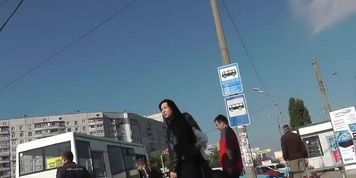 Darksome haired beauties delicious upskirts