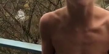 Balcony anal sex with my horny ex-girlfriend