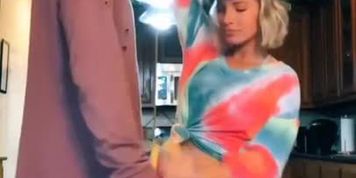 Tik Tok Ballbusting #tapemeasurechallenge