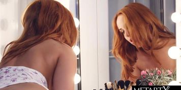 Watch Her Sexy Big Boobs Bounce As She Finger Fucks Herself - 