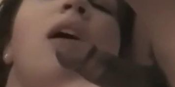 Big Black Men entertained a shy chubby wife in front of her hubby