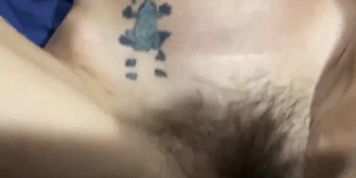 Petite Tattooed Granny With Hairy Pussy Quickie Creampie