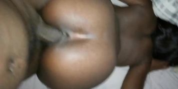 Some backshots with a skinny black pussy with a nice ass