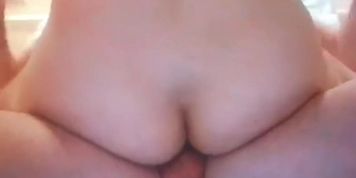 Cougar creams while riding 21yr old dick (no audio, just music)