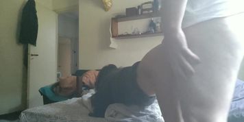 Just let the camera there and have some fun - morning amateur sex
