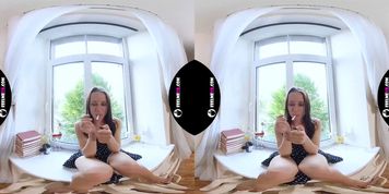 VIRTUAL REALITY SMOKE AND MASTURBATE ON THE WINDOWSILL