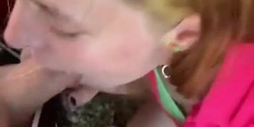 WHITE WOMAN BLOWJOB