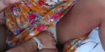 Mature threesome at the beach