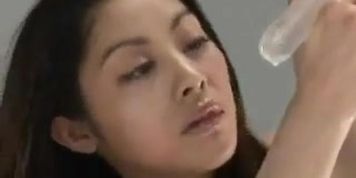 Beautiful  Young Japanese Girl Ice Dick Blowjob (Beauty Dior)