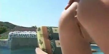 Pool Anal threesome