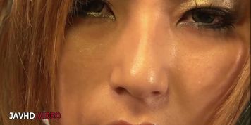 Naughty JAV Star Sakura Kiryu Oiled Up Using Cum Hardly