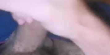 Twink jerk off and cum on his self