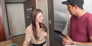 Super small and horny Anya Olsen gets fucked by Juans massive dick