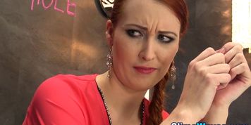 Wam glam babe masturbates