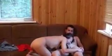 Russian mature and boy