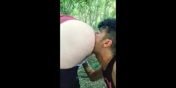 I ended up with my tongue in friend&acute;s ass after our walk outside
