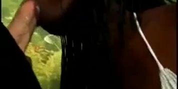 Stunning Pregnant Ebony Rides Massive White Dick