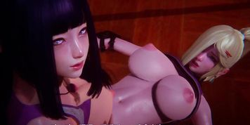 Naruto Futa - Hyuuga Hinata and Yamanaka Ino's Passionate Sex