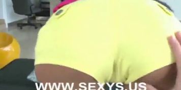 Striping slut girl masturbation and blow job