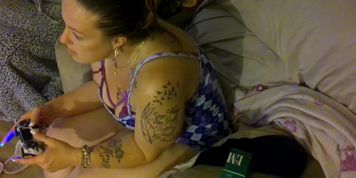 Milf Takes Off Her Mini Skirt And Sits On Couch In Her Lingeire