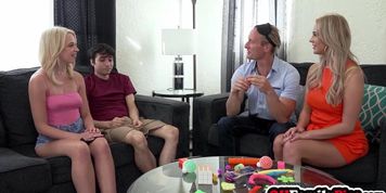 Big dick guys fucked horny blonde Jordan Maxx and sexy teen Madison Summers (Nicoline Yiki)