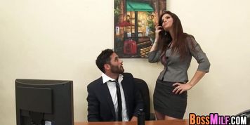 Sexy Milf Boss Syren De Mer Exploits Employee For Cock (Syren Demer)