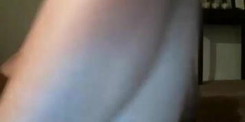 Sweet girl enjoys cum with new vibrator.