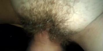 MILF with hairy vagina - POV