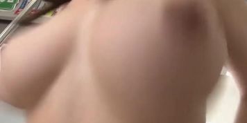Creampie on a train