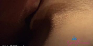 Paris White gives you a footjob and you fuck her tight pussy
