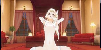 3D HENTAI Azur Lane Ayanami Rides Dildo and Cums