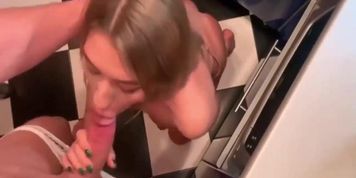 Hot Amateur Cock Riding Ends With Creampie