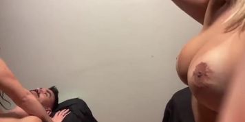 Hotwife Cuckquean Slut: Blonde Latina MILF POV Fucks Husband in Front of Cuckold Friend - Amateur Blowjob Doggystyle 2-on-1