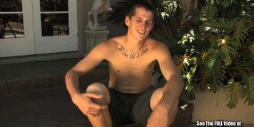 CRUISER BOYS - Stunt Racer Jacks Off Cock On Dirt Bike (Suckable)
