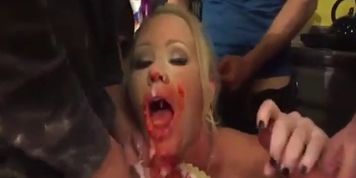 mother gets gangbang by son's friends