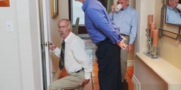 Finelooking youngster facialized by old guy