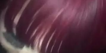 Redhead Trans with a big Butt sucks BBC