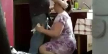 Taboo Mom With Her Step Son In The Kitchen